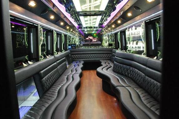 San Diego 25 Passenger Limo bus Interior